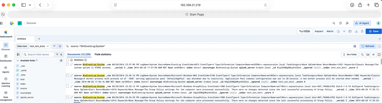 UI Accessed From Mac Host